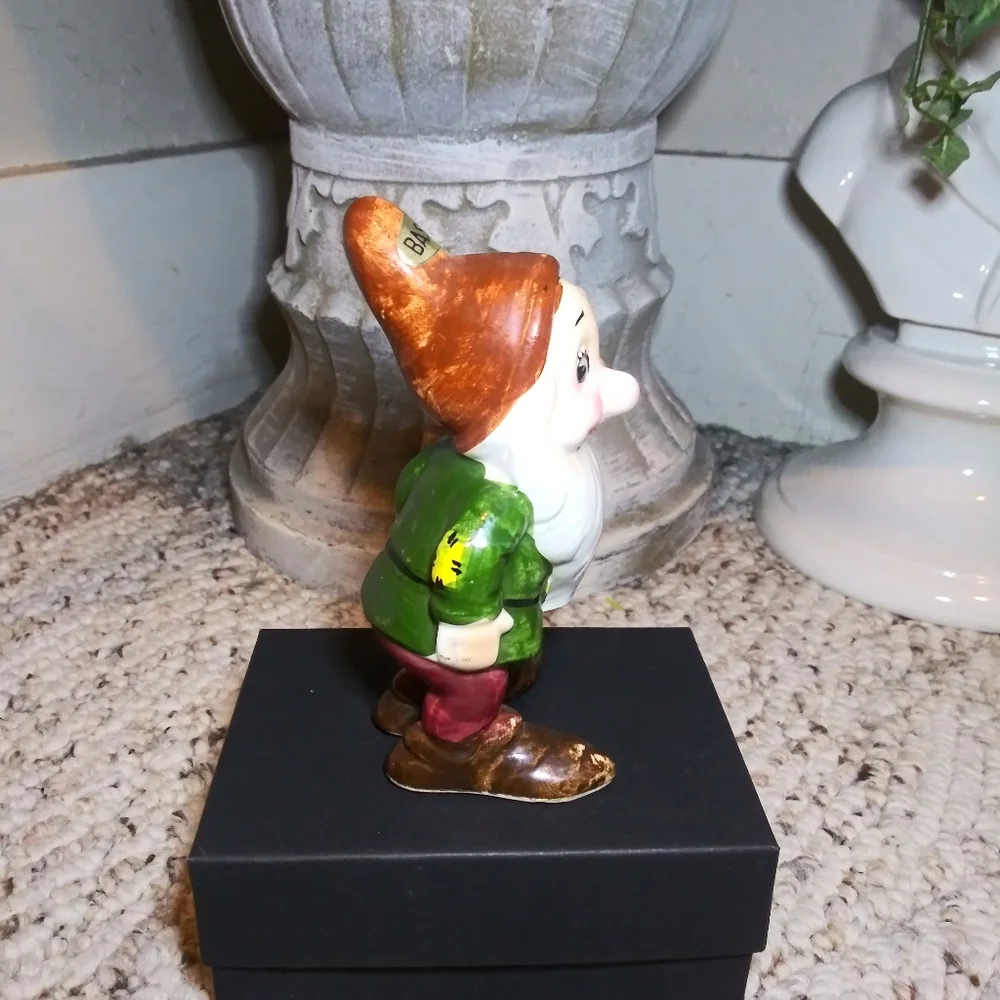 Disney Rare Vintage Mid-Century Snow White & The Seven Dwarfs Bashful Figurine